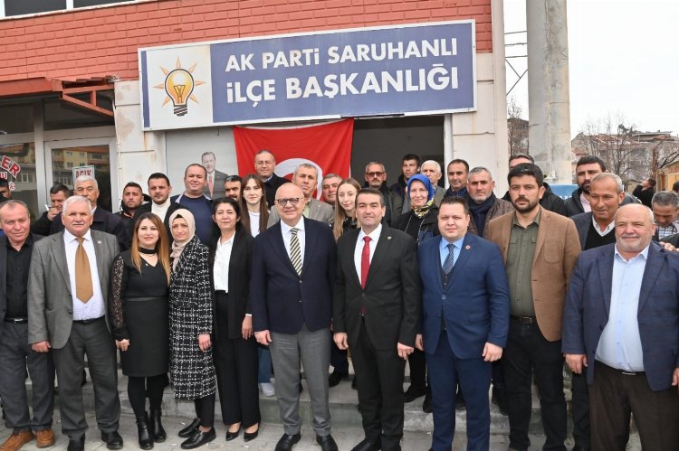AK Parti Saruhanlı İlçe Başkanlığı Başkan Ergün’ü ağırladı 2