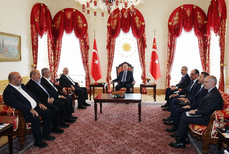 Cumhurbaşkanı Erdoğan Haniye'yi kabul etti 1